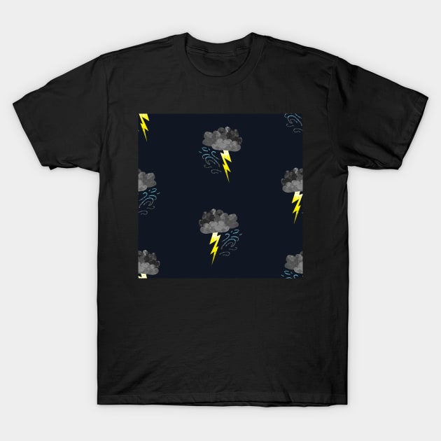 Thunder and Lightning T-Shirt by MSBoydston